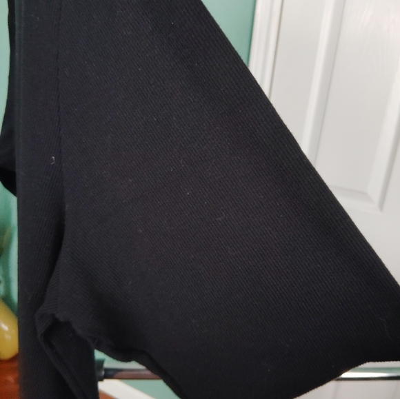 Torrid Black T-Shirt Midi Dress Size 3 Plus Size Soft Stretch Knit Casual LBD - Picture 7 of 8